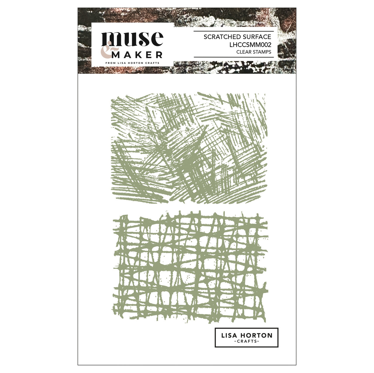 Lisa Horton Crafts Muse & Maker A6 Clear Stamp Set-Scratched Surface - A5003MBL-H1HTG - 780627351920